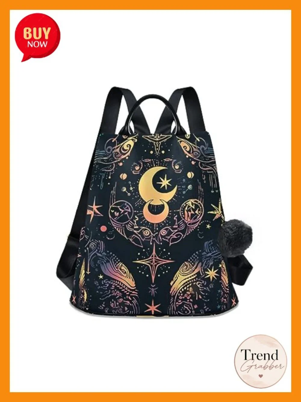 Anti-Theft Laptop Backpack for Women, Polyester Fashion Backpack with Plush